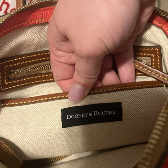 Dooney & Bourke Coral Pebble Grain Domed Satchel Purse Crossbody NWOT - Picture 11 of 15